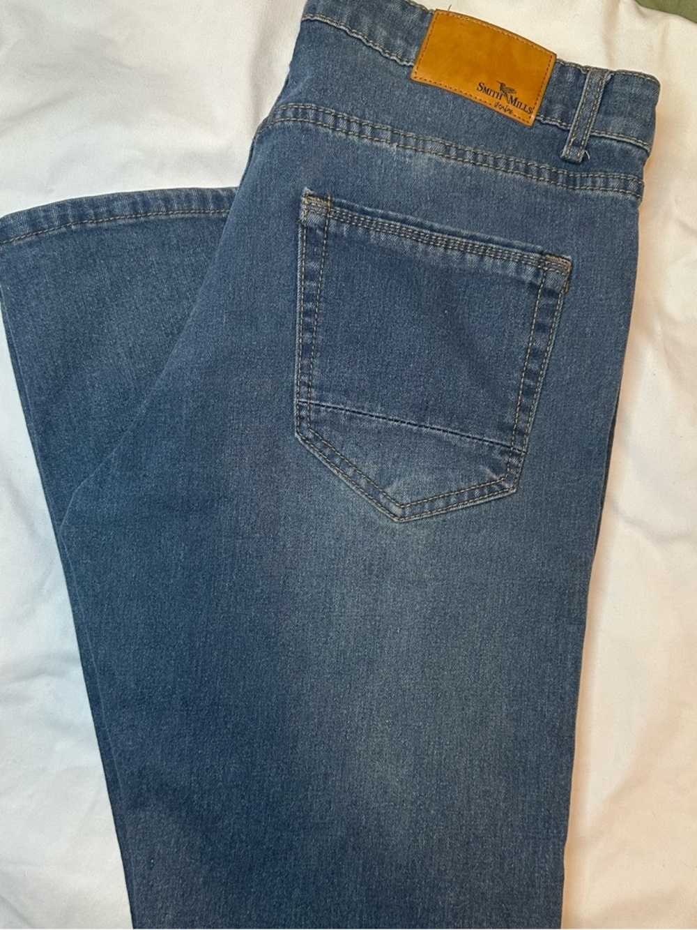 Smith Mills Men’s Jeans 34x30 Blue Straight Fit Denim Pants Classic
